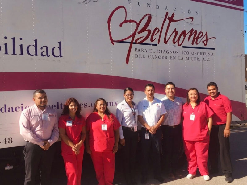 Clínica móvil de detección de cáncer en Sonoyta