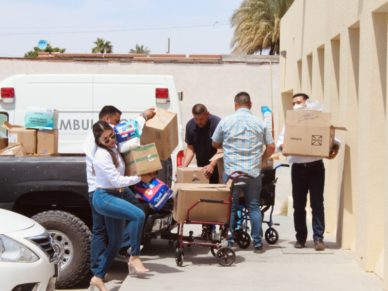Entrega de equipo médico